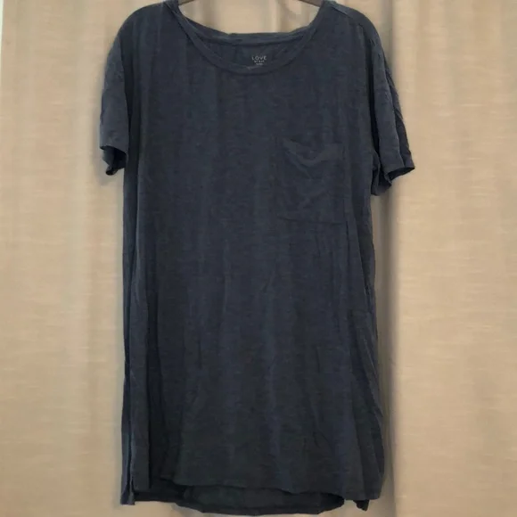 ❗️Heathered blue super soft sleep shirt Gap LOVE - Picture 1 of 5